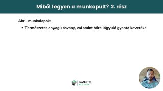 Miből legyen a munkapult 2. rész