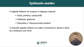 Mikor tervezz?